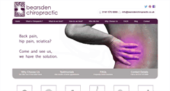 Desktop Screenshot of bearsdenchiropractic.co.uk